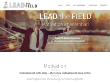 Tablet Screenshot of leadthefield.de
